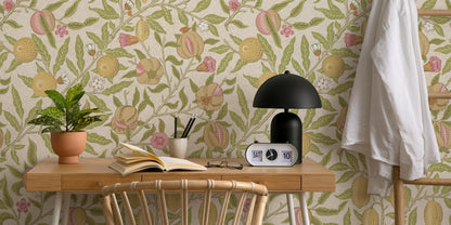 Fruit Tree Wallpaper Vintage Botanical Pattern Wall Mural