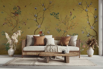 Bird and Blossom Wallpaper Nature Scene Wall Mural