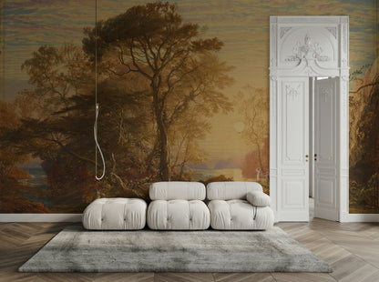Golden Look Hour Landscape Nature Wall Mural