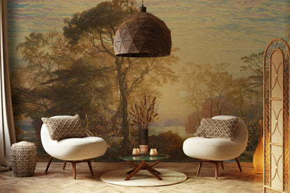 Golden Look Hour Landscape Nature Wall Mural
