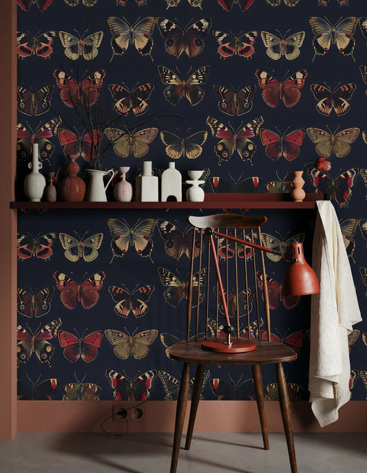 Vintage Butterfly Wallpaper Elegant Nature Wall Mural