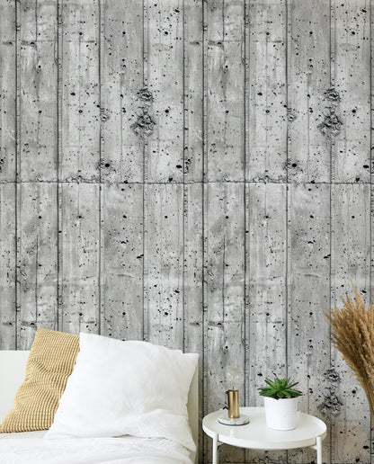 Textured Gray Industrial Concrete Wallpaper