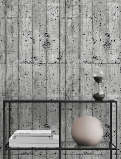 Textured Gray Industrial Concrete Wallpaper