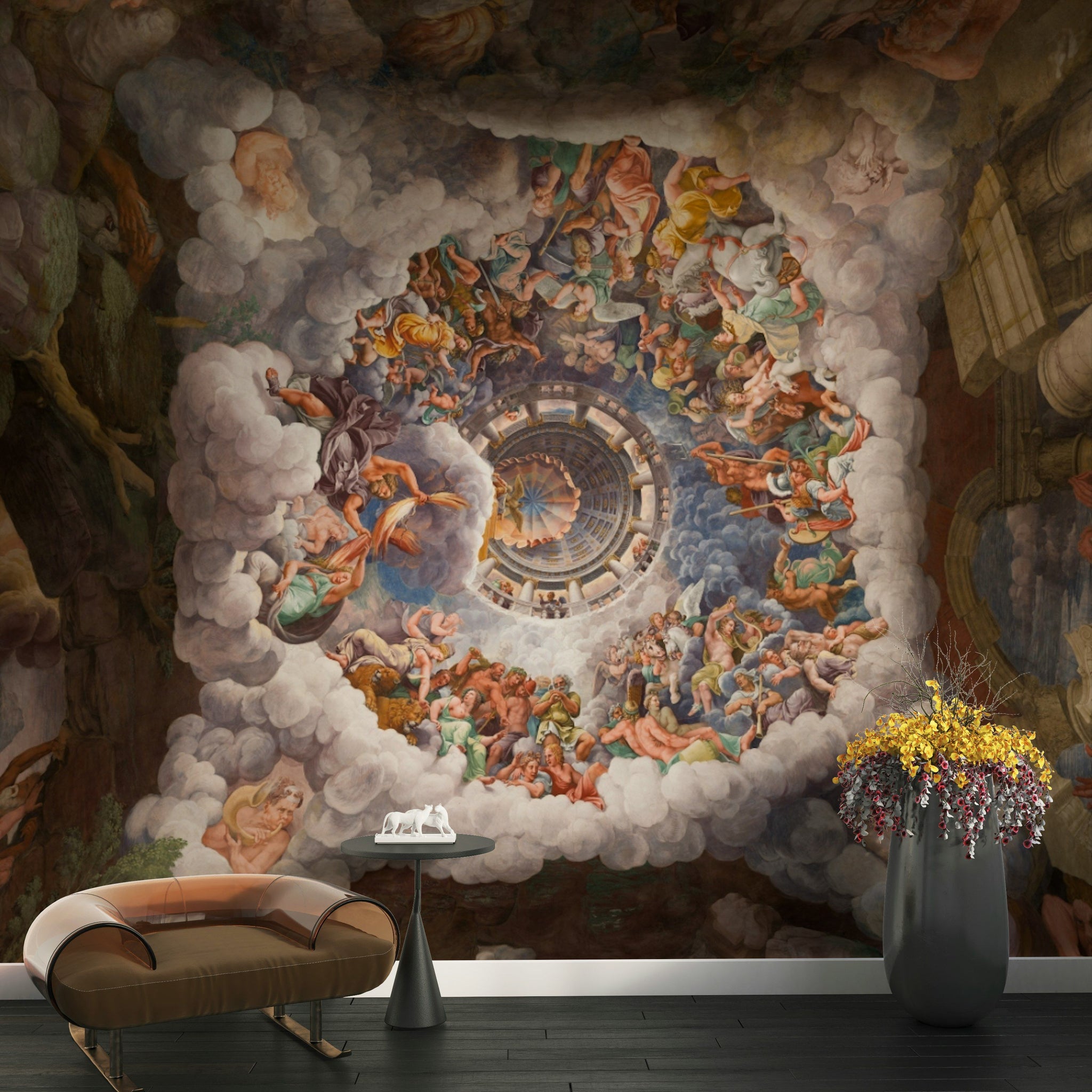 Multicolor Baroque Fantasy Ceiling Mural Wall Mural
