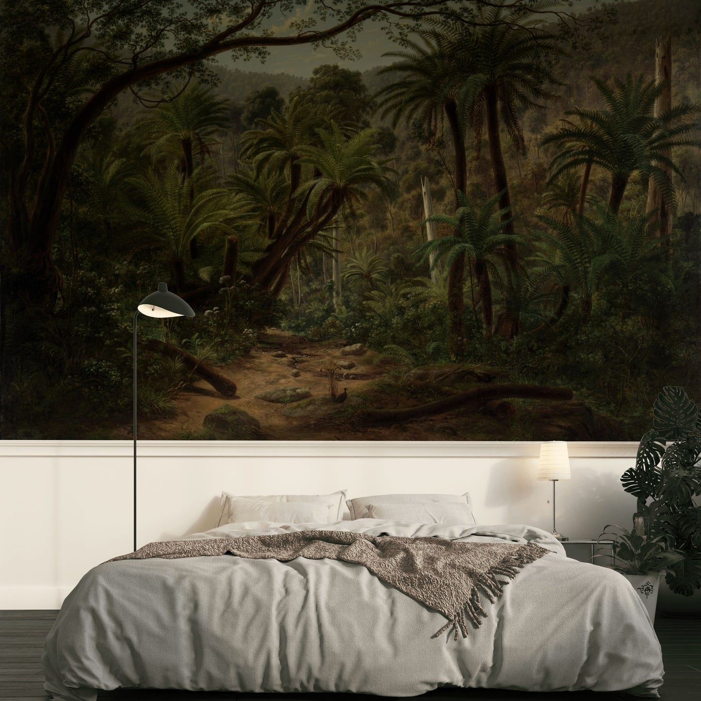 Rainforest Wallpaper Lush Greenery Vintage Wall Mural