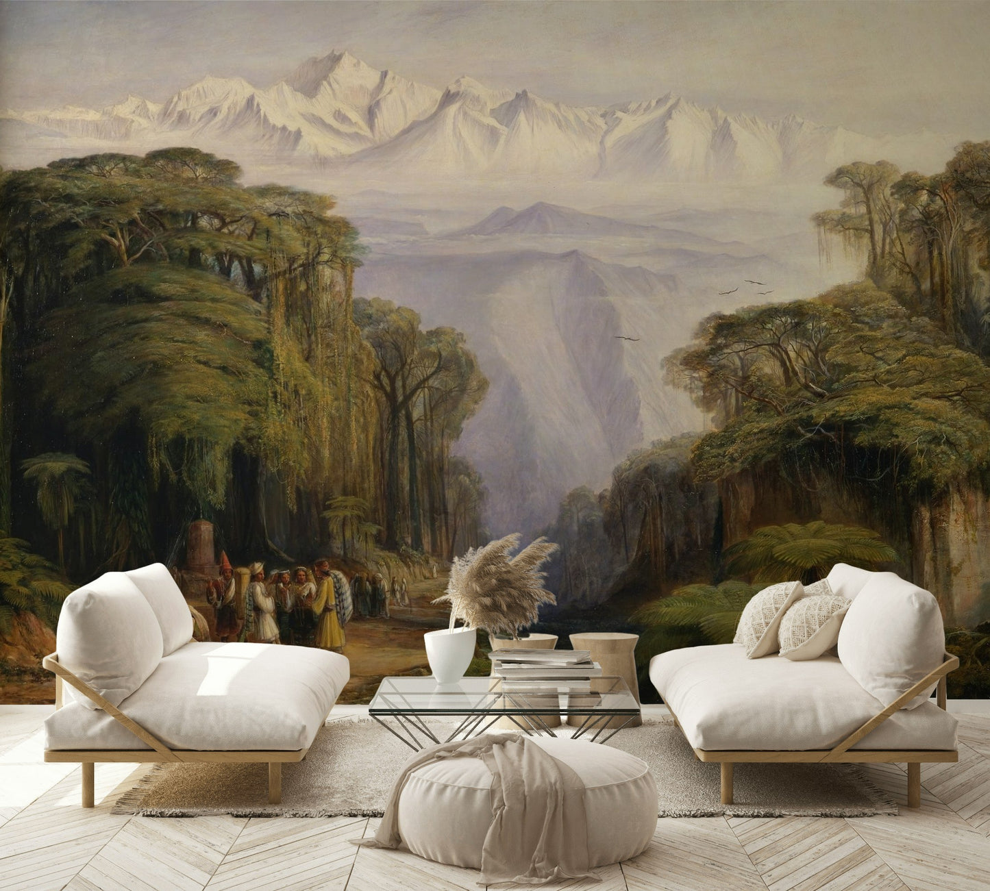 Himalayan Jungle Wallpaper Misty Mountains Wall Mural