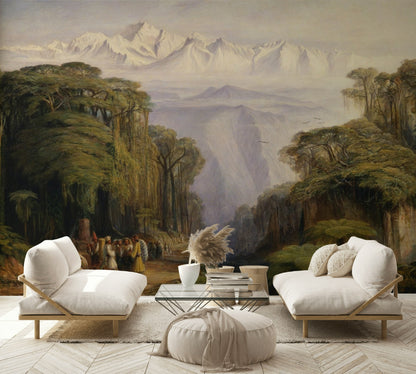 Mountain Clearing Landscape Wall Mural