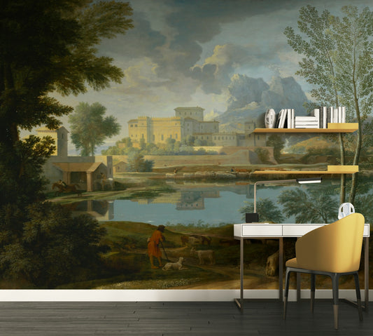 Pastoral Landscape Wallpaper Countryside Palace Wall Mural