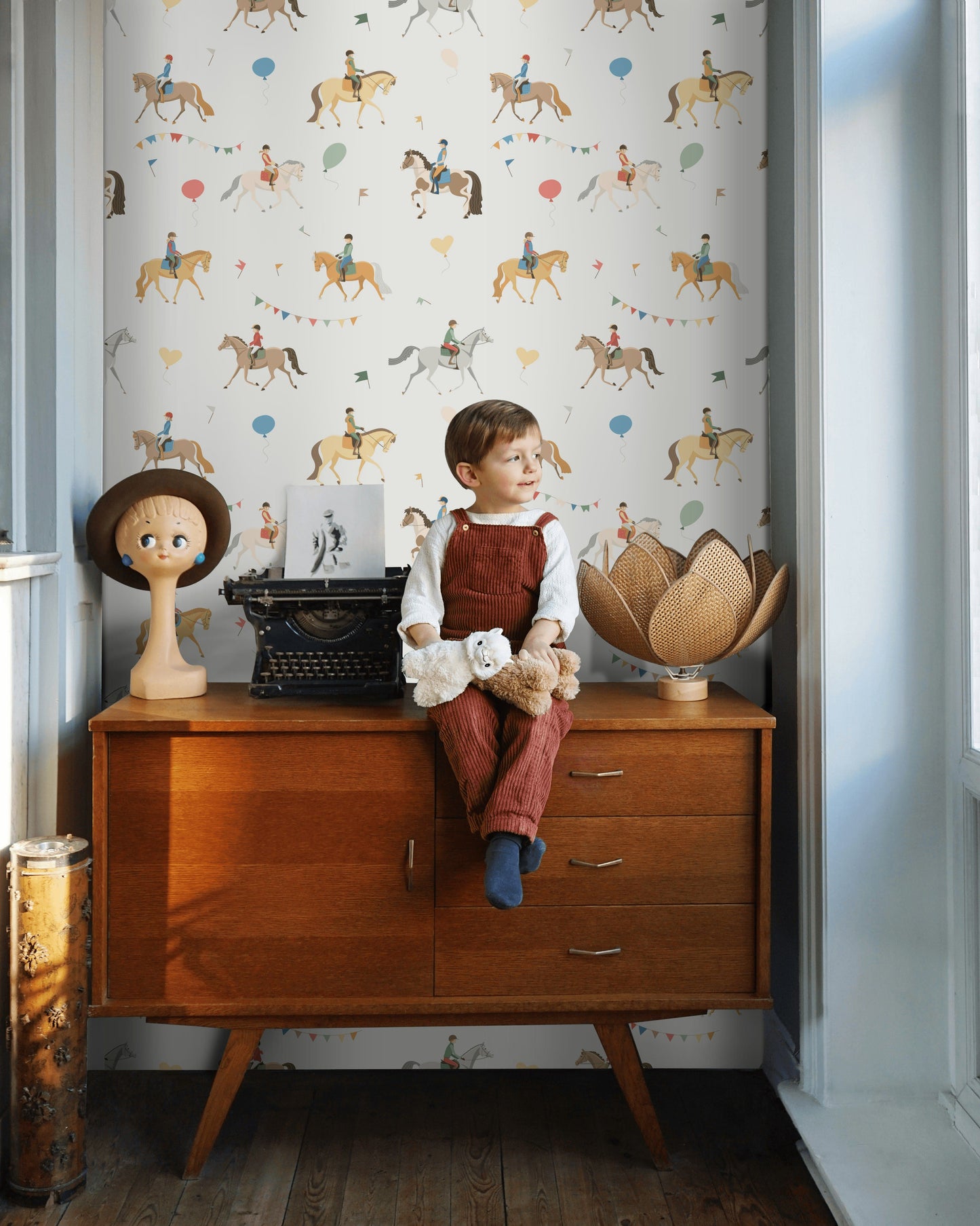 Horse Riding Kids Wallpaper Equestrian Nursery Wall Mural