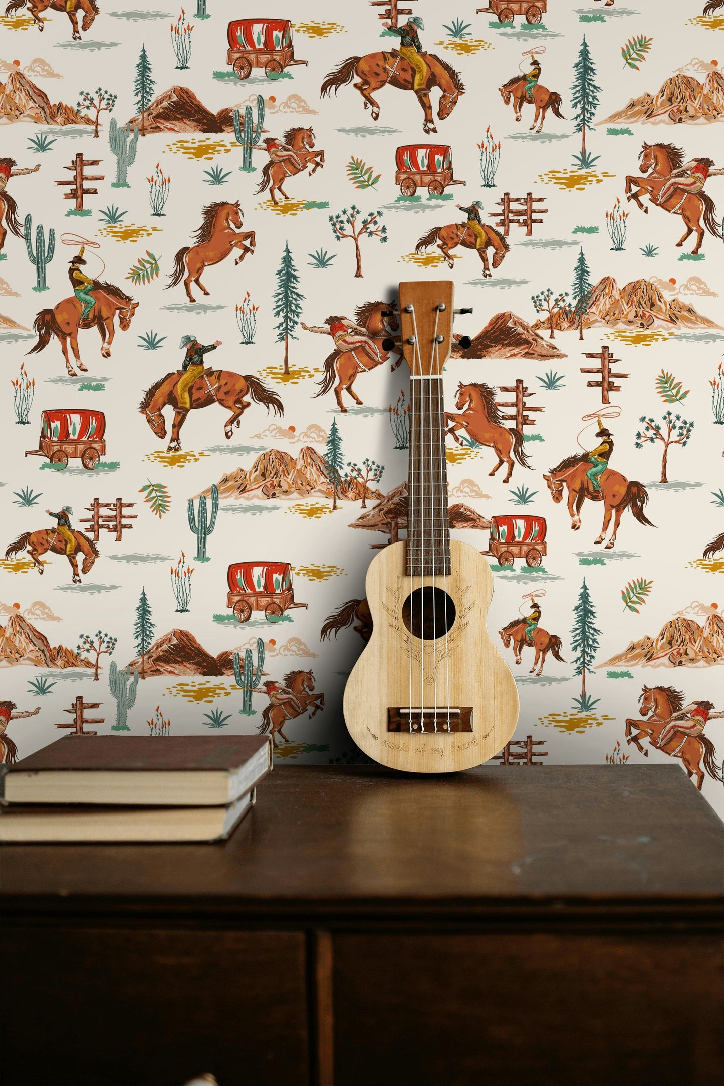 Cowboy Rodeo Wallpaper Western Horse & Rider Wall Mural