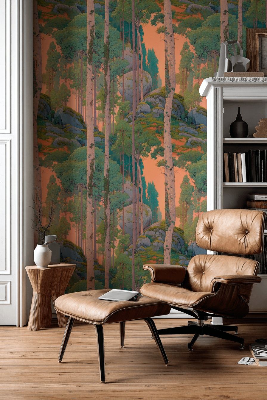 Forest Landscape Wallpaper Nature Woodland Wall Mural