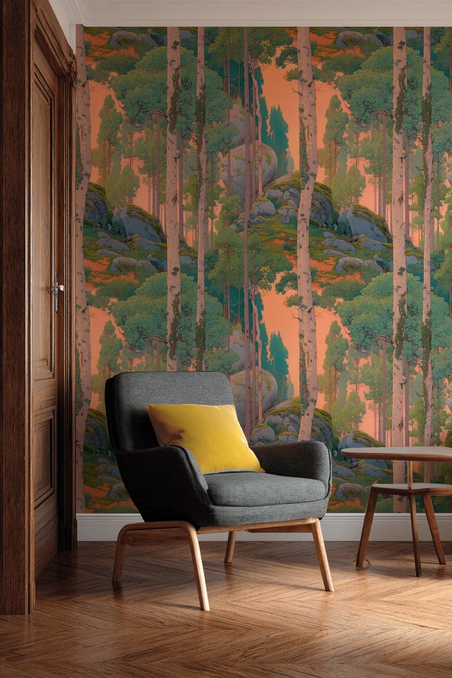 Forest Landscape Wallpaper Nature Woodland Wall Mural