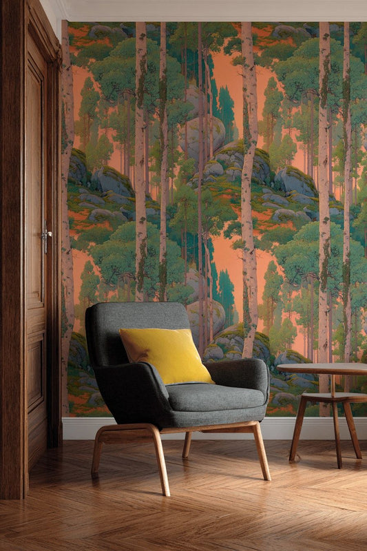Forest Landscape Wallpaper Nature Woodland Wall Mural