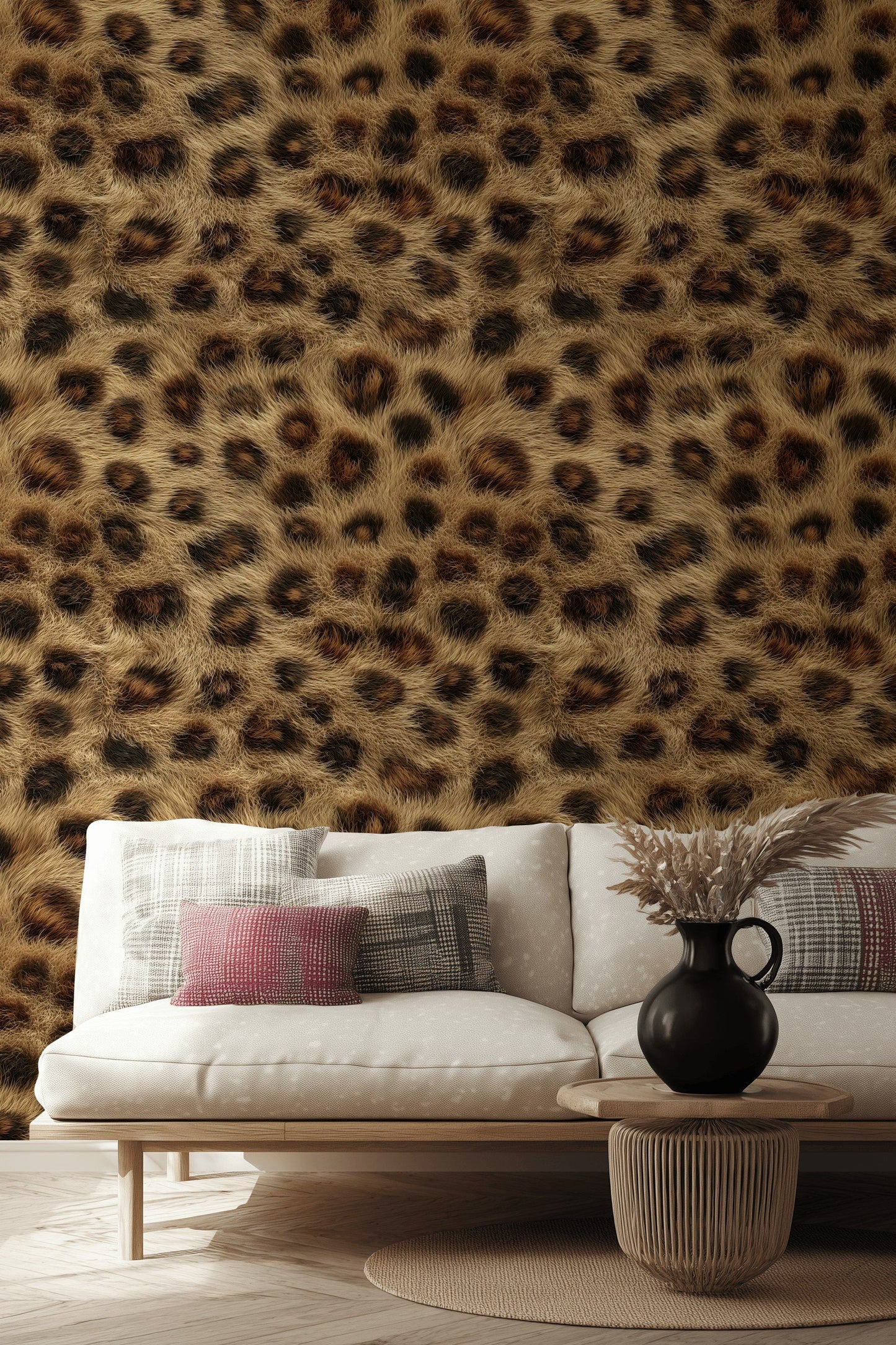 Leopard Print Wallpaper Animal Pattern Safari Wall Mural