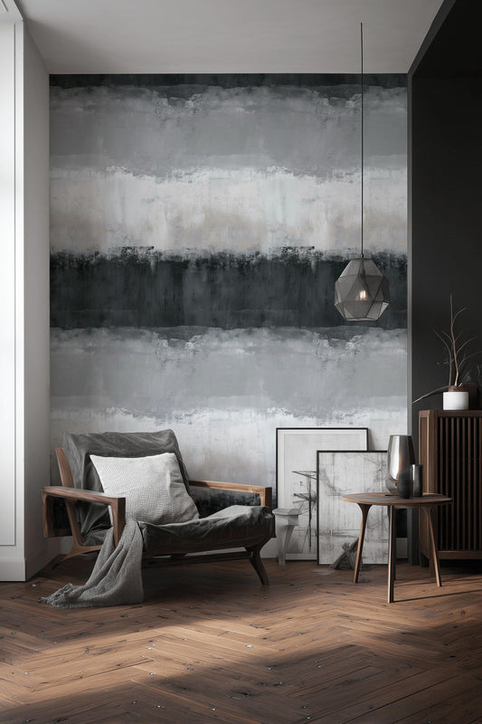 Abstract Gray Wallpaper Textured Modern Wall Mural