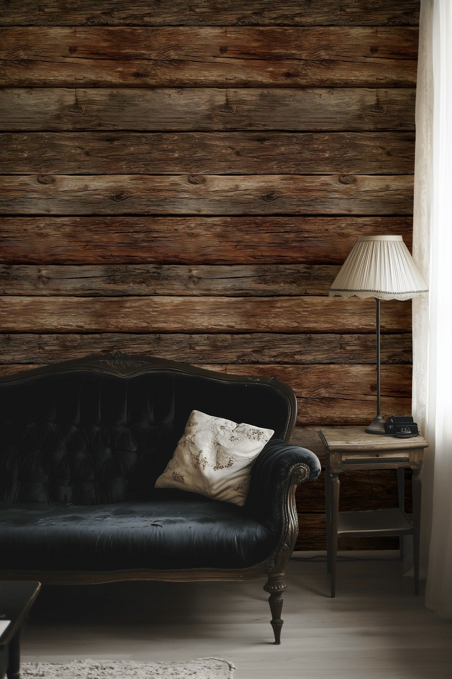 Rustic Wood Wallpaper Timber Cabin Wall Mural
