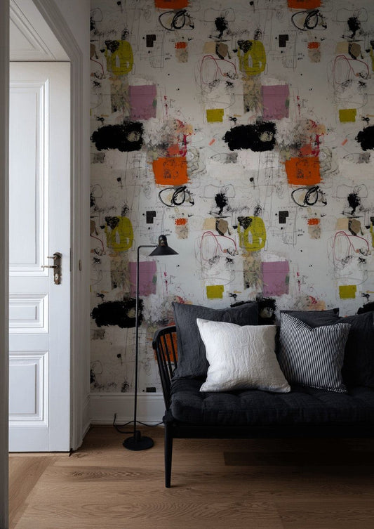 Abstract Art Wallpaper Modern Colorful Wall Mural