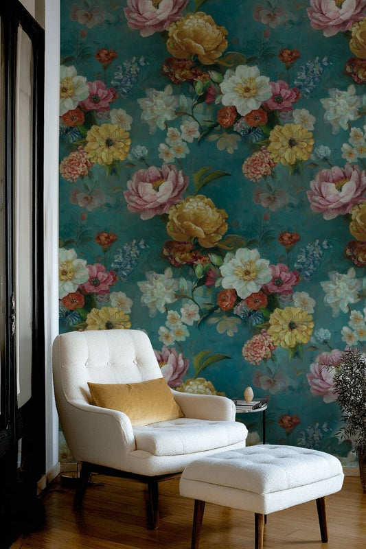 Vintage Floral Wallpaper Botanical Wall Mural