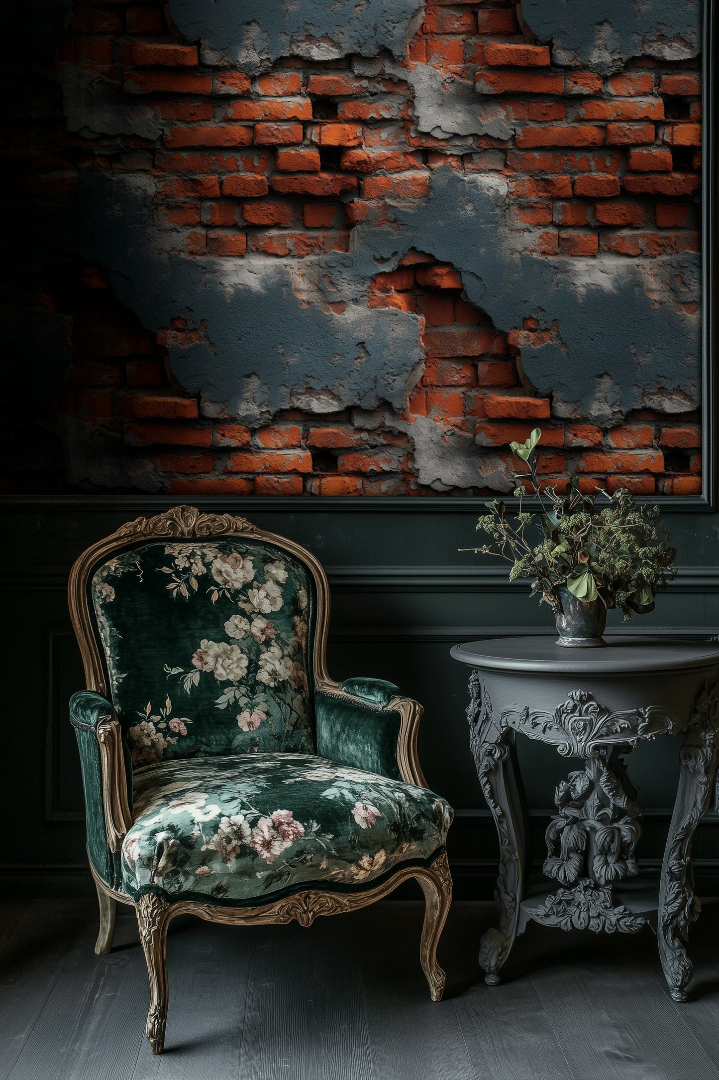 Exposed Brick Wallpaper Industrial Textured Wall Mural