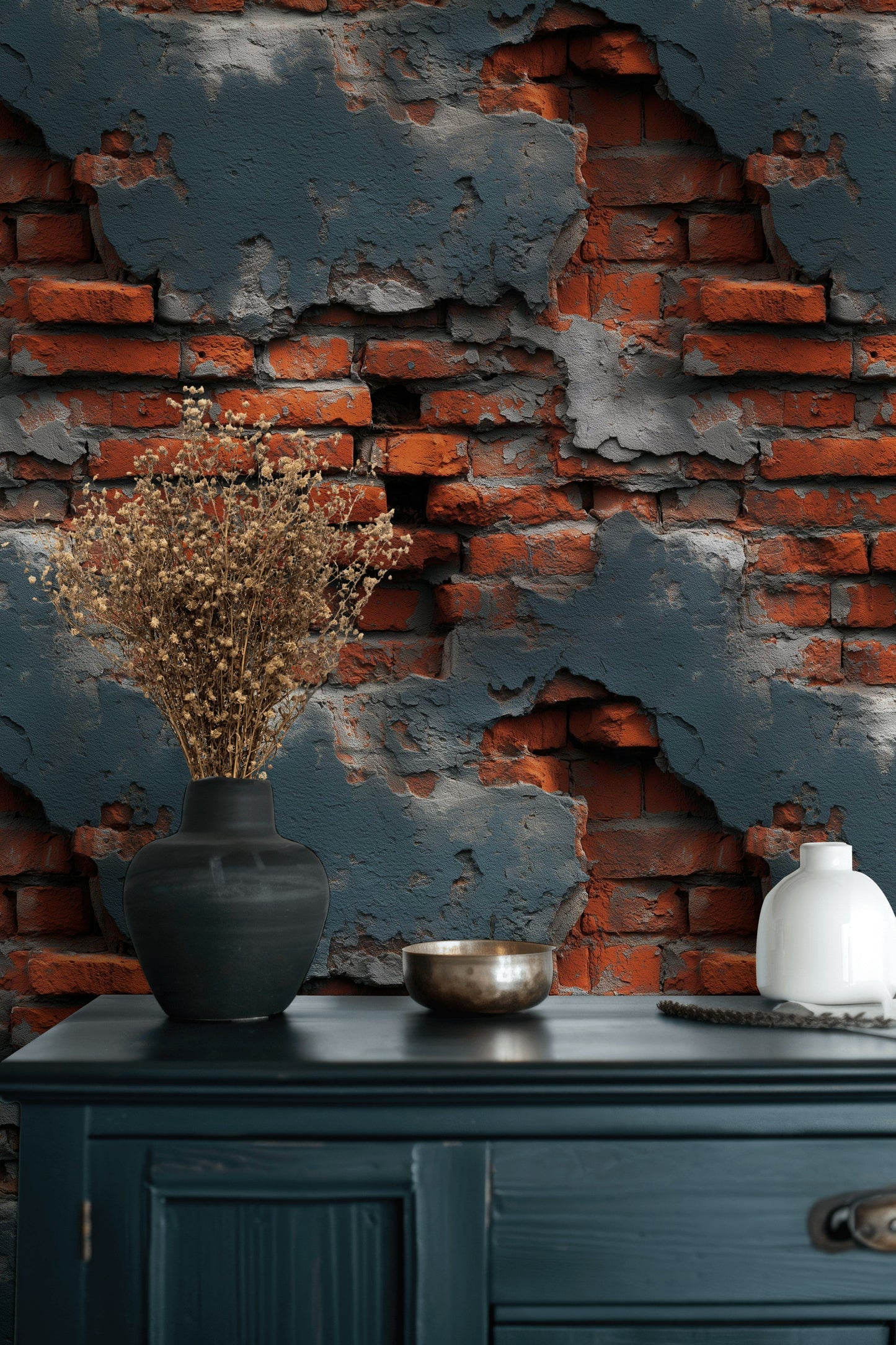 Exposed Brick Wallpaper Industrial Textured Wall Mural
