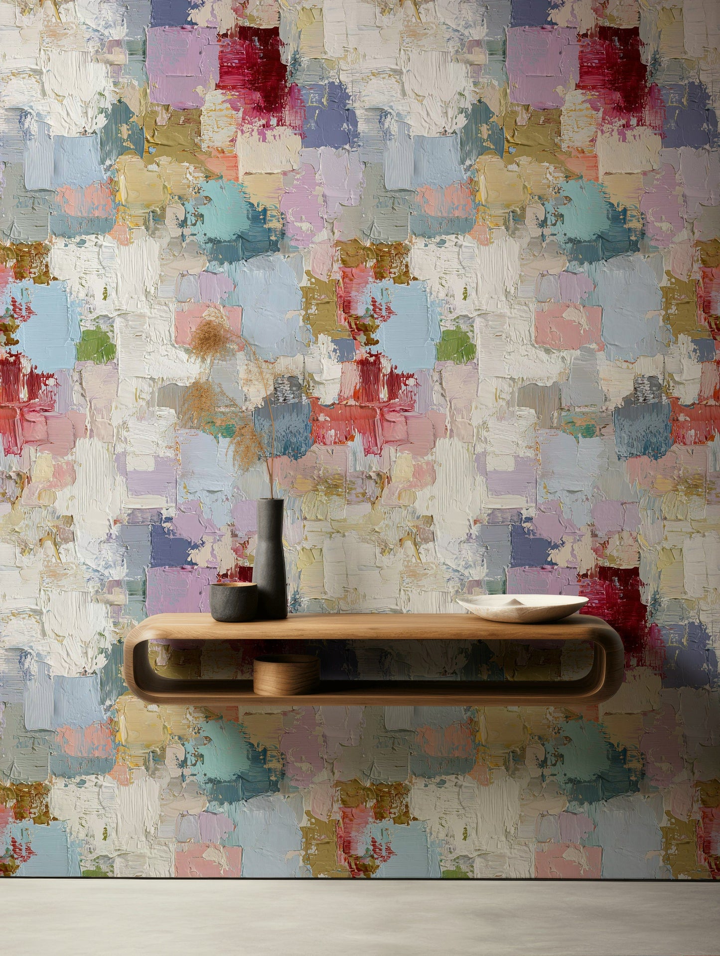 Abstract Texture Wallpaper Color Block Modern Wall Mural