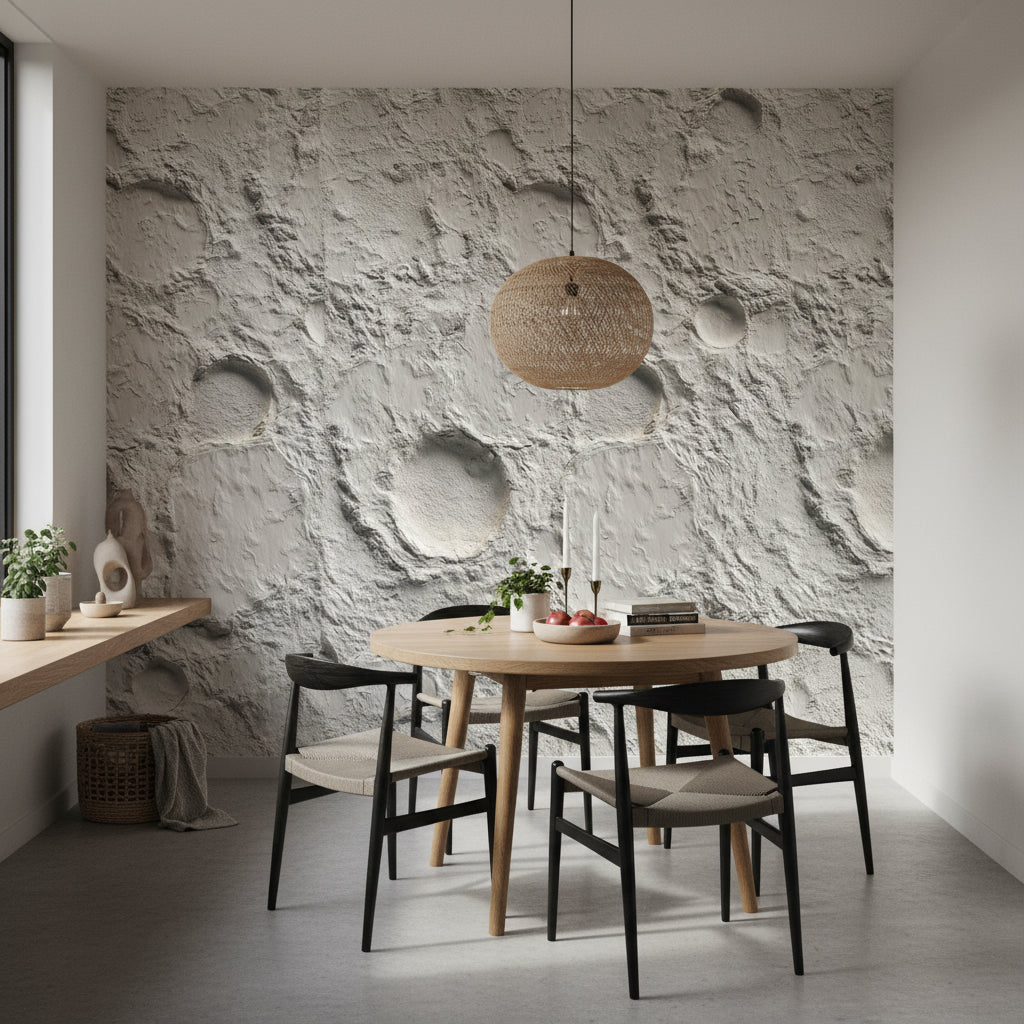 Textured Wallpaper Gray Mural Modern Wall Decor