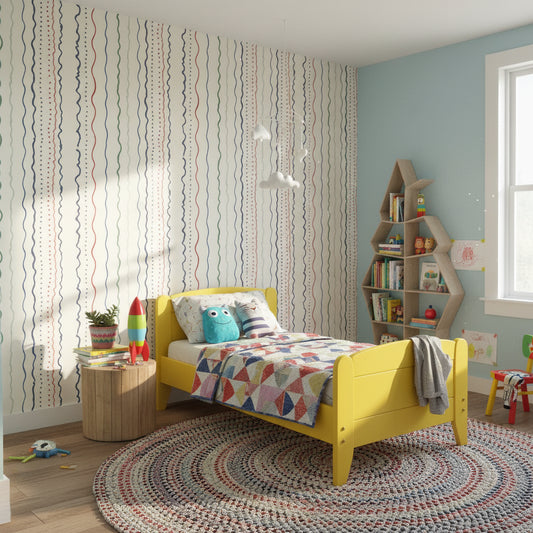 Abstract Pattern Wallpaper Modern Playful Wall Decor