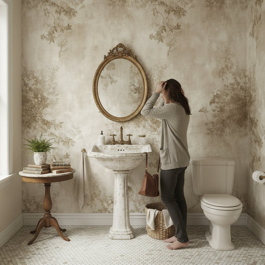 Vintage Wallpaper Leaves Elegant Decorative Mural