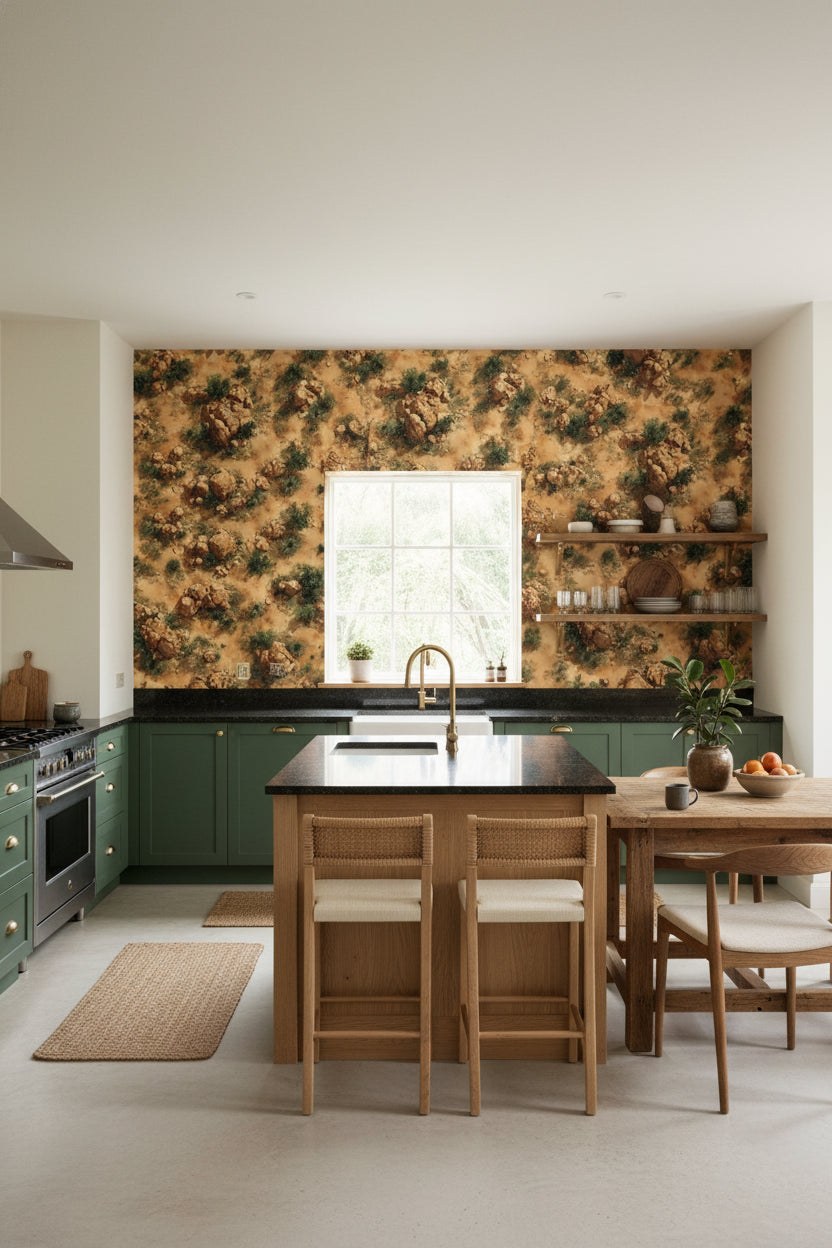 Desert Wallpaper Rocks Sand Removable Wall Decor