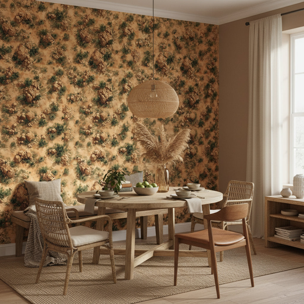 Desert Wallpaper Rocks Sand Removable Wall Decor