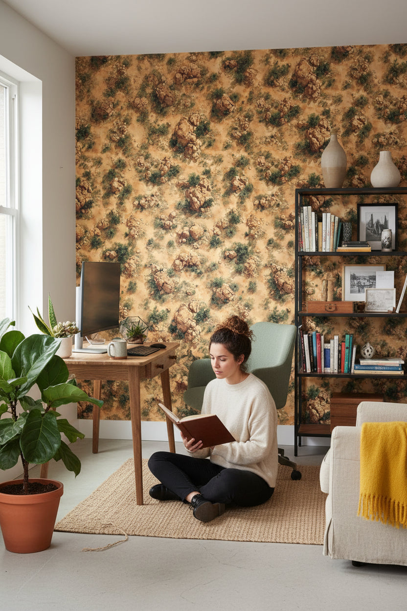 Desert Wallpaper Rocks Sand Removable Wall Decor