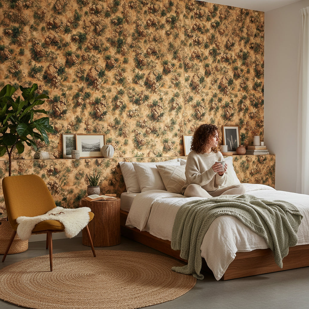 Desert Wallpaper Rocks Sand Removable Wall Decor