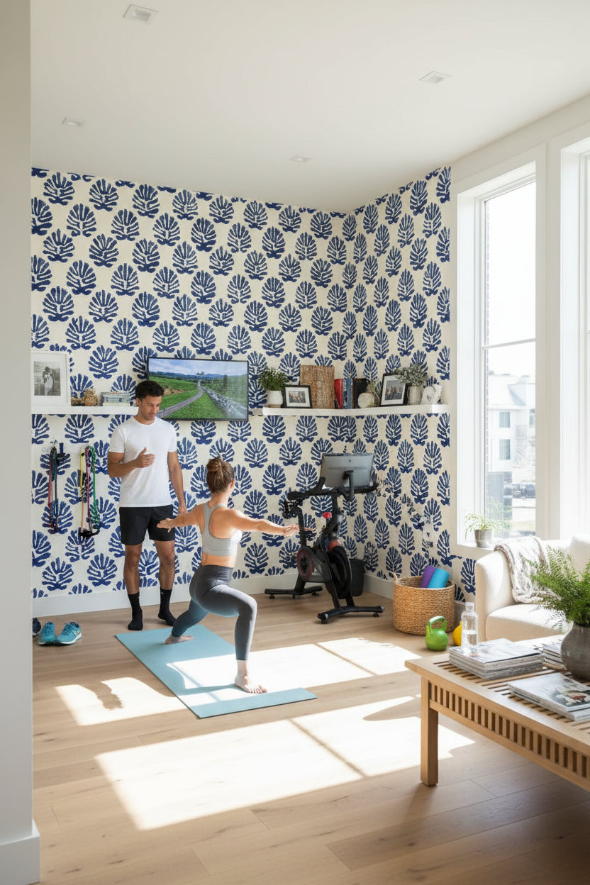 White Background Wallpaper Abstract Pattern Removable Wall Decor