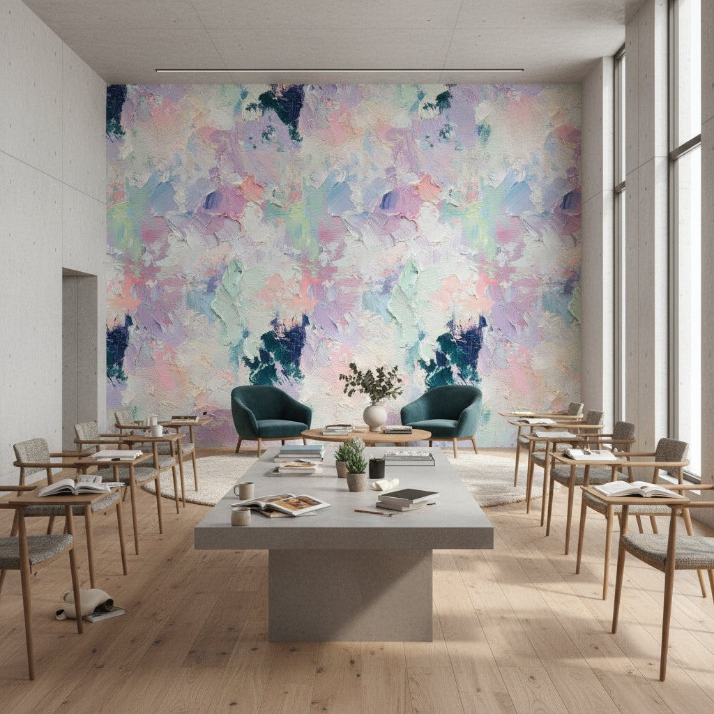 Pastel Wallpaper Textured Colorful Decorative Mural