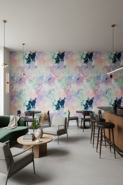 Pastel Abstract Brushstroke Wallpaper