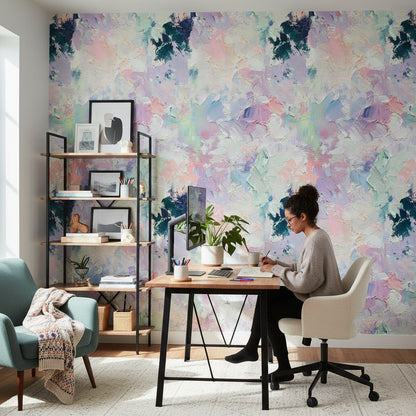 Pastel Abstract Brushstroke Wallpaper