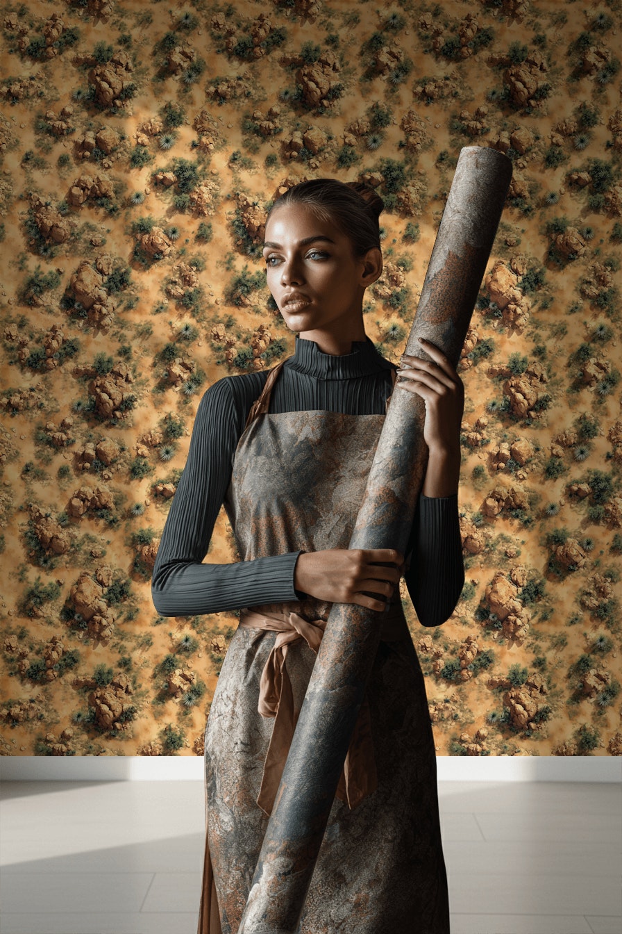 Desert Wallpaper Rocks Sand Removable Wall Decor