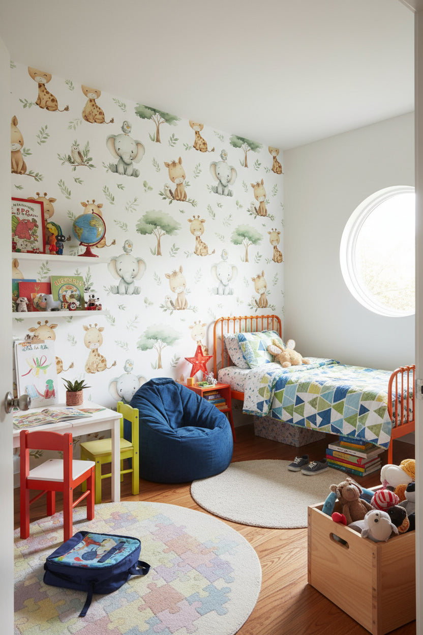 White Background Wallpaper Shades Of Green Modern Wall Mural