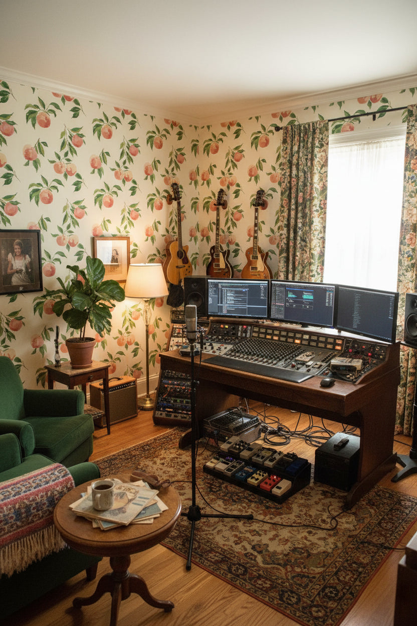 Shades Of Green Wallpaper Peach Leaf Wall Decor