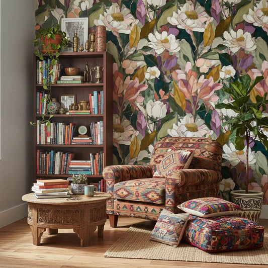 Floral Wallpaper Modern Artistic Wall Mural