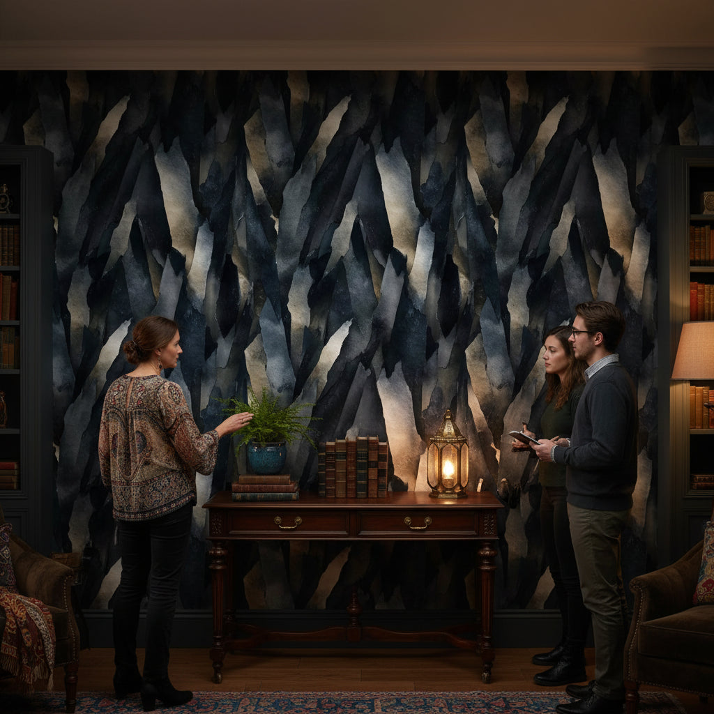 Abstract Wallpaper Geometric Modern Removable Wall Decor