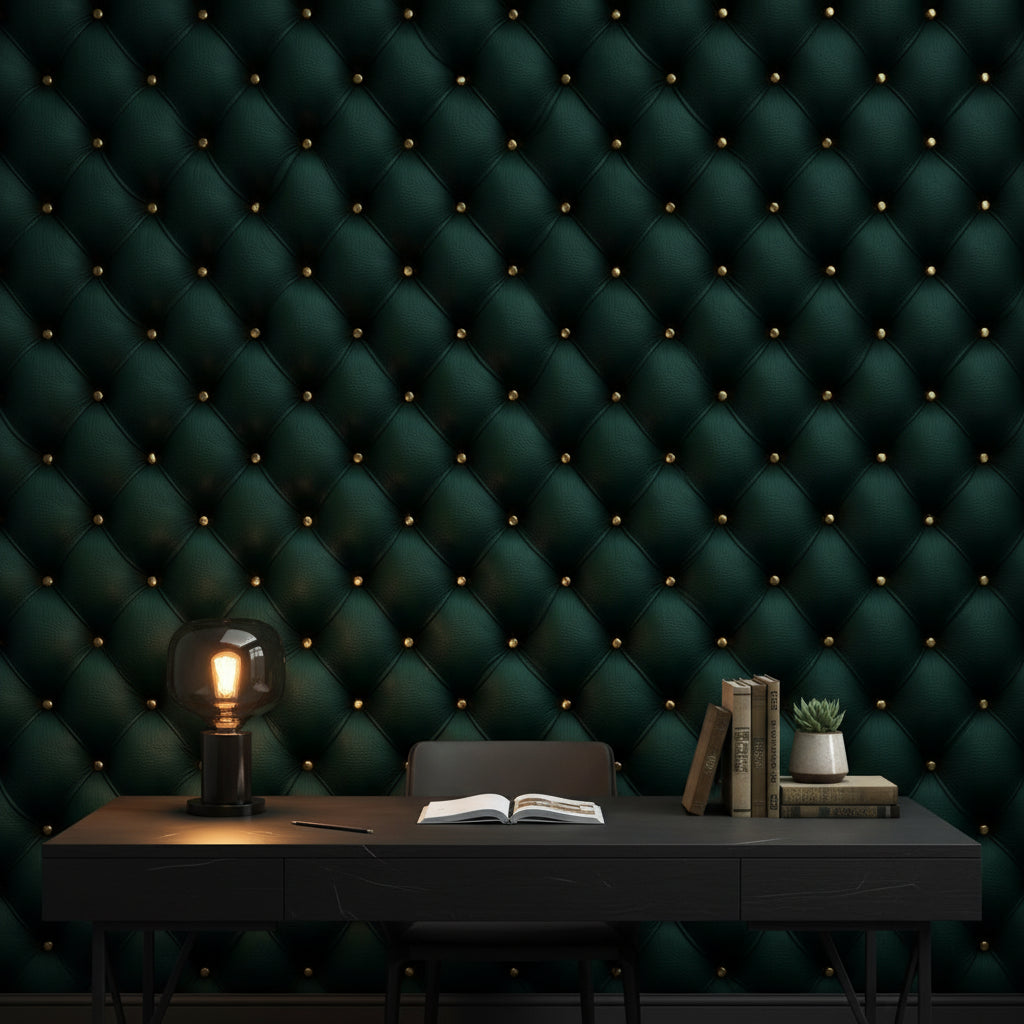 Tufted Wallpaper Luxurious Removable Geometric Wall Double Roll