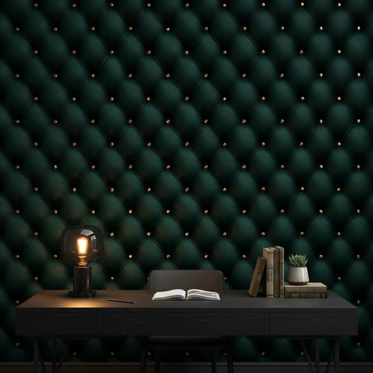 Tufted Wallpaper Luxurious Removable Geometric Wall Double Roll