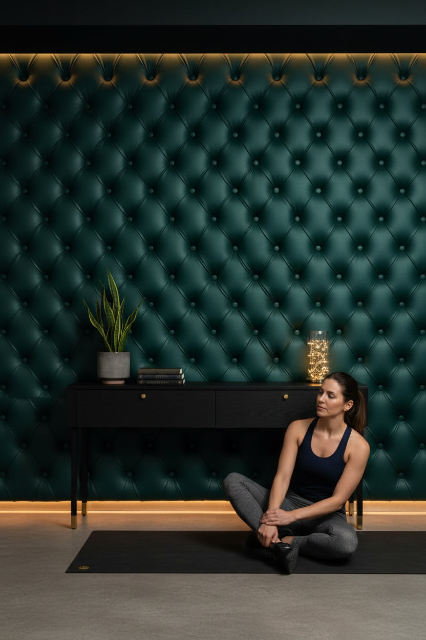 Tufted Wallpaper Quilted Mural Luxurious Wall Decor