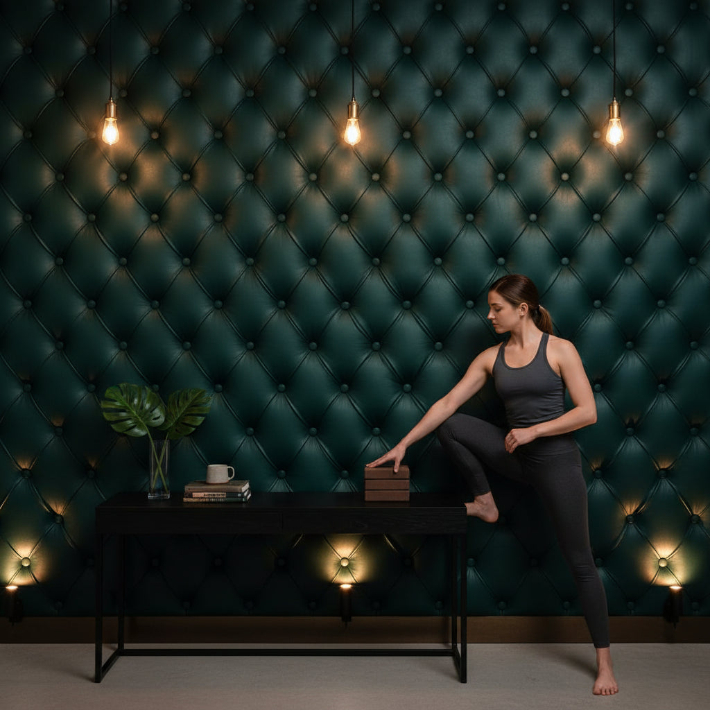 Tufted Wallpaper Quilted Mural Luxurious Wall Decor