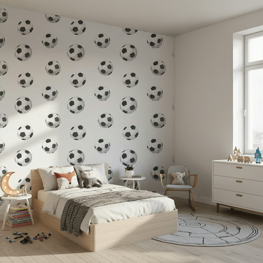 Soccer Wallpaper Watercolor Minimalist Wall Decor