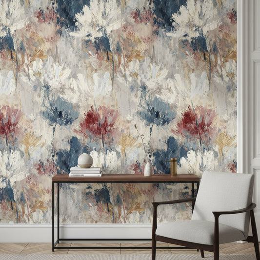 Floral Wallpaper Abstract Modern Wall Mural