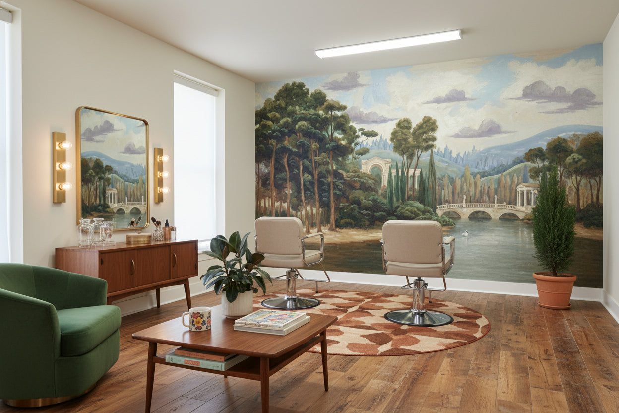 Vintage Landscape Wallpaper Serene Nature Wall Mural