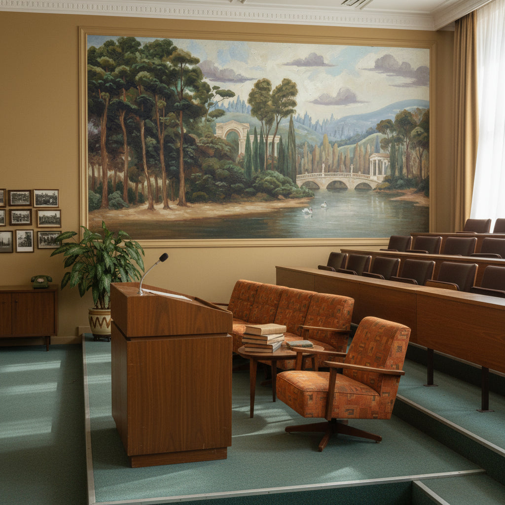 Vintage Landscape Wallpaper Serene Nature Wall Mural