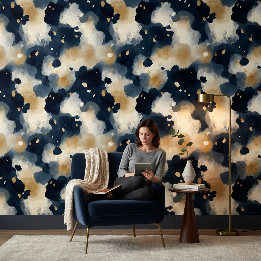 Abstract Pattern Wallpaper Artistic Modern Wall Decor